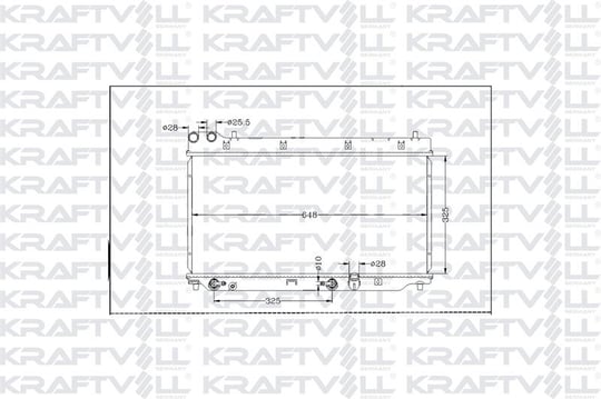 MOTOR SU RADYATORU HONDA JAZZ II 02-08 OTOMATIK (325x648x16)