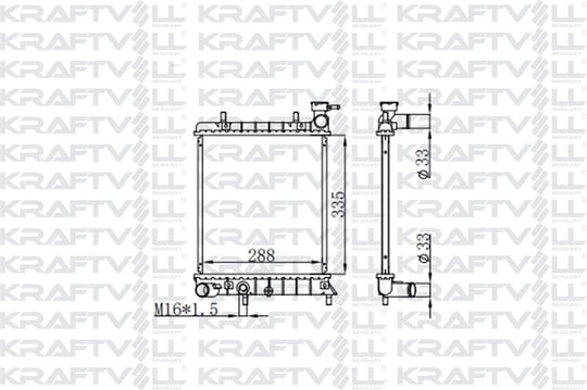 MOTOR SU RADYATORU HYUNDAI ACCENT 1.3 1.5 00>05 MANUEL (335*317*16)