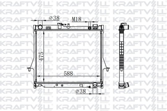 MOTOR SU RADYATORU ISUZU D-MAX 04>12 (MANUEL VITES) (475X588X26)