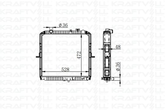 MOTOR SU RADYATORU KIA BONGO K2500 2004>