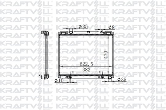 MOTOR SU RADYATORU KIA SORENTO 2002> OTOMATIK VITES (470*628*26) BRAZING (AT)