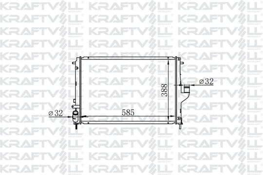 MOTOR SU RADYATORU LOGAN SANDERO DUSTER 1,5DCI K9K 08> (585*388*16) BRAZING (MT)