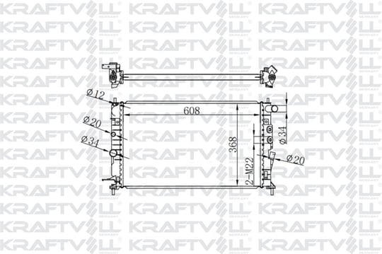 MOTOR SU RADYATORU M.T VECTRA B X25XE (608*368*16) BRAZING (MT)