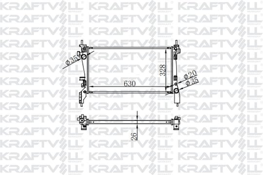 MOTOR SU RADYATORU NEMO BIPPER 1,3HDI 16V 75CV 12> FIORINO 1,3JTD 07> (1 SIRA ALB SISTEM) (630*328*2