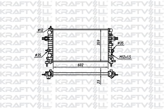 MOTOR SU RADYATORU Z16XE Z16XEP Z16XER A16XER ASTRA H ZAFIRA B (602*359*23) (MT)