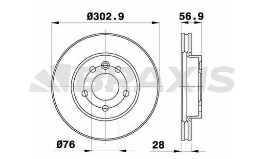 ON FREN AYNASI AMAROK (303X28MM) 10>>