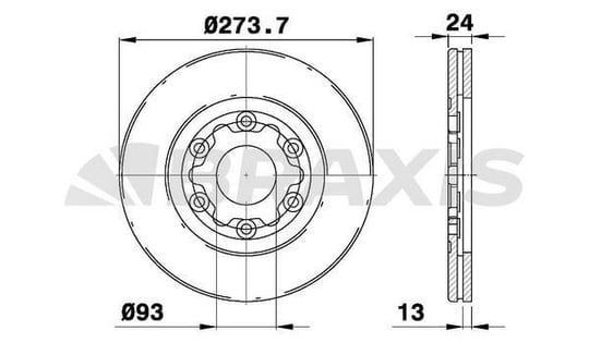 ON FREN AYNASI HAVALI FORD RANGER MAZDA B2500 2.5 D PICK UP 98-02 4X4 (274X6)