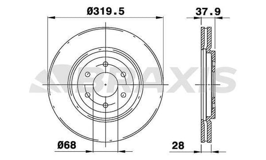 ON FREN AYNASI HAVALI NISSAN NAVARA D40 05-11 PATHFINDER 05-11 (320X6) 17 JANT