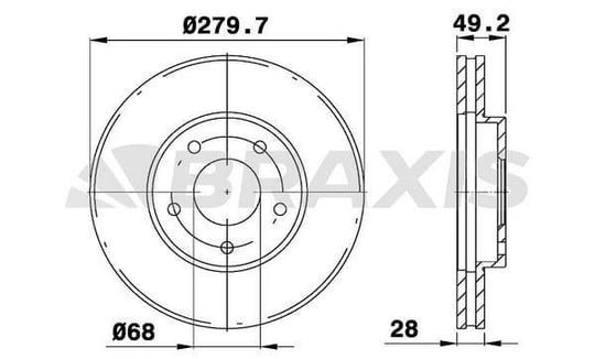 ON FREN AYNASI HAVALI NISSAN PRIMERA P12 03-10 X-TRAIL 01-10 MAXIMA 10-> (280X5)
