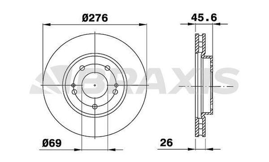ON FREN AYNASI MITSUBISHI LANCER 1.6 2.0 03-08 OUTLANDER 2.0 2.4 03-06 (276X5)