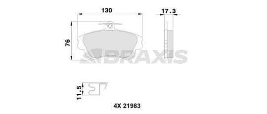 ON FREN BALATASI CARISMA 95>09 1.6 COLT 04> 1.5 / VOLVO  S40 95>