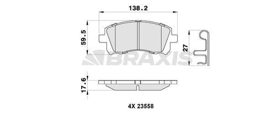 ON FREN BALATASI DISKLI SUBARU FORESTER 2.0 98-02 IMPREZA 94-00 LEGACY 4X4 94-03 OUTBACK 00-03