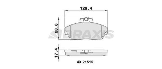 ON FREN BALATASI HONDA CIVIC 2001 2006 EURO CIVIC 1996 1999 ROVER 200 400 1996 2000 TATA GAZELLE 94-01 / FREN BALATASI ON FREELANDER 1