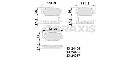 ON FREN BALATASI HONDA CIVIC HATCBACK 2006-> CIVIC SEDAN 2012->