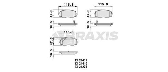 ON FREN BALATASI HYUNDAI I20 08-15 I10 08-11 / PICANTO 04-11
