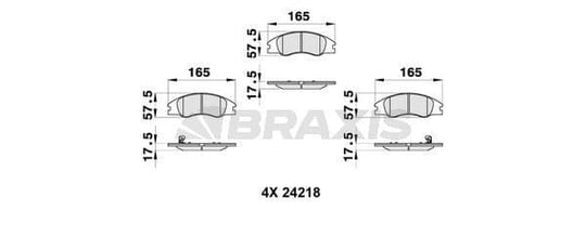 ON FREN BALATASI KIA CERATO BENZINLI DIZEL 04->