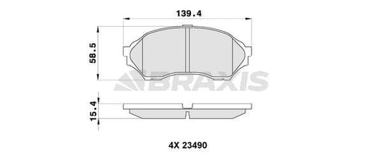 ON FREN BALATASI MAZDA 323 FAMILIA 1998 2002