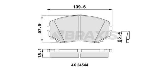 ON FREN BALATASI MAZDA CX 7-CX 9 2007-2014