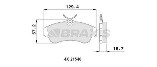 ON FREN BALATASI OVAL TIP NISSAN PRIMERA 1.6 P11 96-02 ALMERA II 1.5 00->