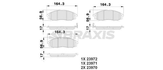 ON FREN BALATASI PICK UP D22 SKYSTAR 02>05 YD25 NAVARA 05>08 PATFINDER 97>04