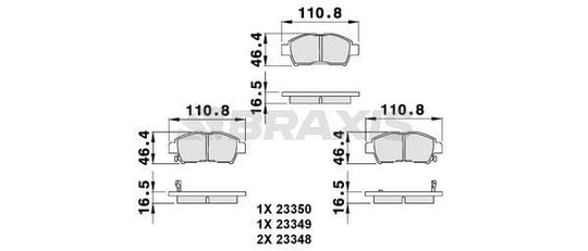 ON FREN BALATASI TOYOTA YARIS 99-05 COROLLA VERSO VVTI 2001->