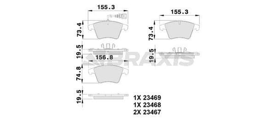 ON FREN BALATASI TRANSPORTER T5 T6 T7 16 JANT (FISLI) 03>19