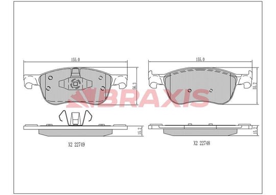 ON FREN BALATASI YENI KASA FIESTA 17> 1.0 ECO BOOST, 1.1, 1.5 ST ECO BOOST, 1.5 TDCI