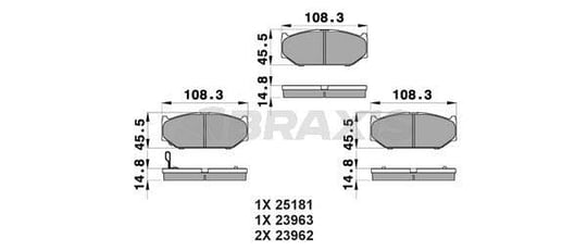 ON FREN BALATATASI SUZUKI SWIFT III 06->