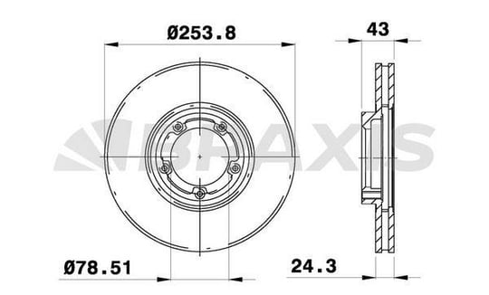 ON FREN DISK AYNASI FORD TRANSIT IV V 2.5D T12 94>00 HAVA SOGUTMALI