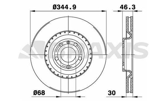 ON FREN DISK AYNASI HAVALI A4 CABRIOLET 8H7.8HE 3.2 FSI 3.2 FSI QUATTRO S4 QUATTRO 01>08