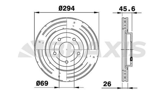 ON FREN DISK AYNASI HAVALI ASX 10> OUTLANDER 2.4 3.0 06>12 294X5