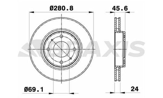 ON FREN DISK AYNASI HAVALI CARISMA 00>06 VOLVO S40 00> 281X4