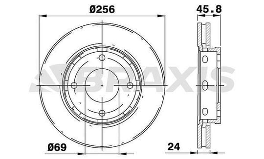 ON FREN DISK AYNASI HAVALI COLT VI 04>10 ABS LI 256X4