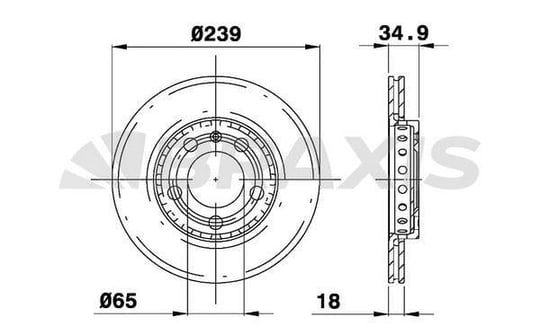 ON FREN DISK AYNASI HAVALI FABIA 1.0 1.2 12 / 99>POLO (9N) 1.2 1.4 16V 1.9 SDI 10 / 01>