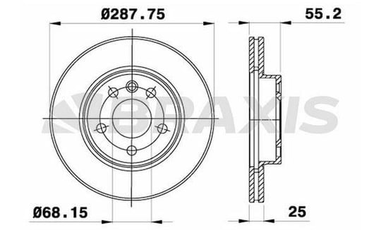 ON FREN DISK AYNASI HAVALI GALAXY 1.9TDI / 2.0I / 2.3 16V / 2.8I V6 (03 / 1995 04 / 2001)