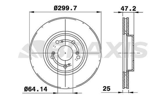 ON FREN DISK AYNASI HAVALI HONDA ACCORD VIII 202 CDTI 204 03-08 (300X5)