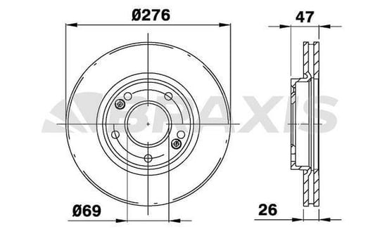 ON FREN DISK AYNASI HAVALI HYUNDAI SANTAFE 2.0 01-06 TRAJET 2.0 00-> (276MM)