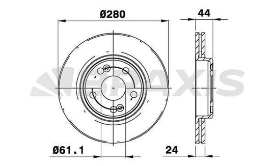 ON FREN DISK AYNASI HAVALI LAGUNA 1.6 / 2.0 16V 2.2DT 93 03 / 01>SAFRANE 2.2DT 2.5 20V 2.5TD 92 12 / 00 5