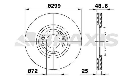 ON FREN DISK AYNASI HAVALI MAZDA 6 1.8 2.2 D 08>13 299X5