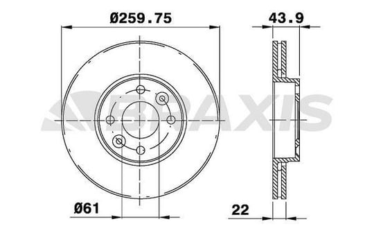 ON FREN DISK AYNASI HAVALI MICRA K12 03>10 NOTE 06>12 CLIO III 06>10 MODUS 04> 260X4