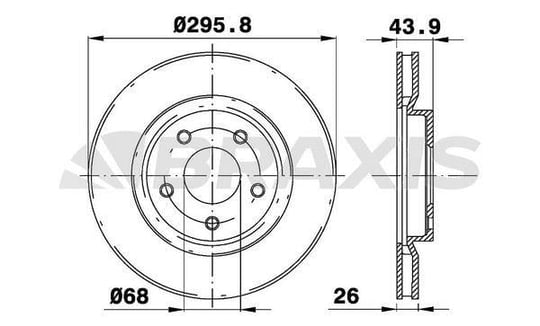 ON FREN DISK AYNASI HAVALI QASHQAI 07>12 X TRAIL 08>12 KOLEOS 08> 296X5