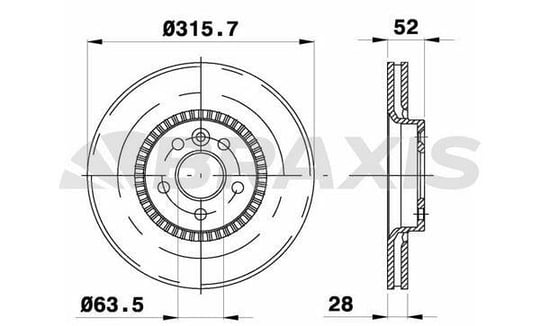 ON FREN DISK AYNASI HAVALI S60 II - 10>15 S80 II (124)  08>14 V60 I (155, 157) 10>15 V70 III (135)  10>15 XC70 II (136) 07>14  T3 / T4 / T5 / 2.0 T / T6 / D2 / D3 / D4 / D5 04 / 10 V60 T3 / T4 / T5 / 2.0 T / T6 / D2 / D3 /  FORD S-MAX 10>15 GALAXY 10