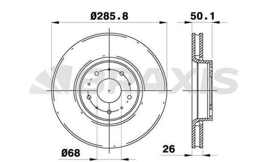 ON FREN DISK AYNASI HAVALI VOLVO  S60 00>10  S80 98>06 XC70 00> 07 V70 II  99>07 