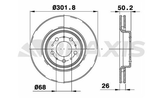 ON FREN DISK AYNASI HAVALI VOLVO  S70 96> V70 C70 98> 850 91>