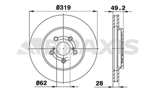 ON FREN DISK AYNASI LEXUS RX 300 RX 400H 3.0I