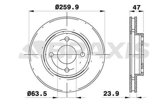 ON FREN DISK AYNASI MONDEO II / III 92>00 SCORPIO 94>98 COUGAR 98>001.6 16V / 1.8 / 2.0I 16V (HAVA SOG