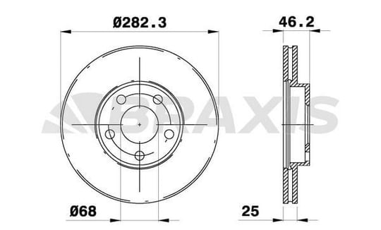 ON FREN DISK AYNASI PASSAT 1.6 / 1.8 / 1.9 / 2.3 96>00 1.6 00>05