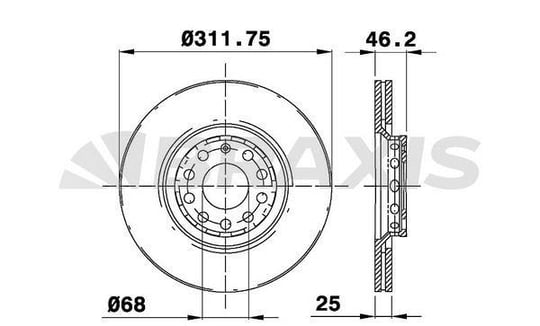 ON FREN DISK AYNASI PASSAT 1.6 / 1.9TDI / 2.0 / 1.8T 05> A4 01> A6 97> SUPERB 02> EXEO 09>