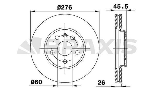 ON FREN DISKI 15 INCH (276mm) ASTRA J 10> CRUZE10> AVEO T300