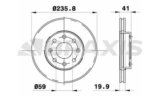 ON FREN DISKI AVEO T250 T255 05> KALOS 02> MATIZ 05> SPARK 10> HAVALI 236mm
